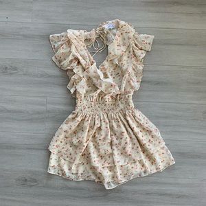 Backless Floral Sabo Skirt Dress